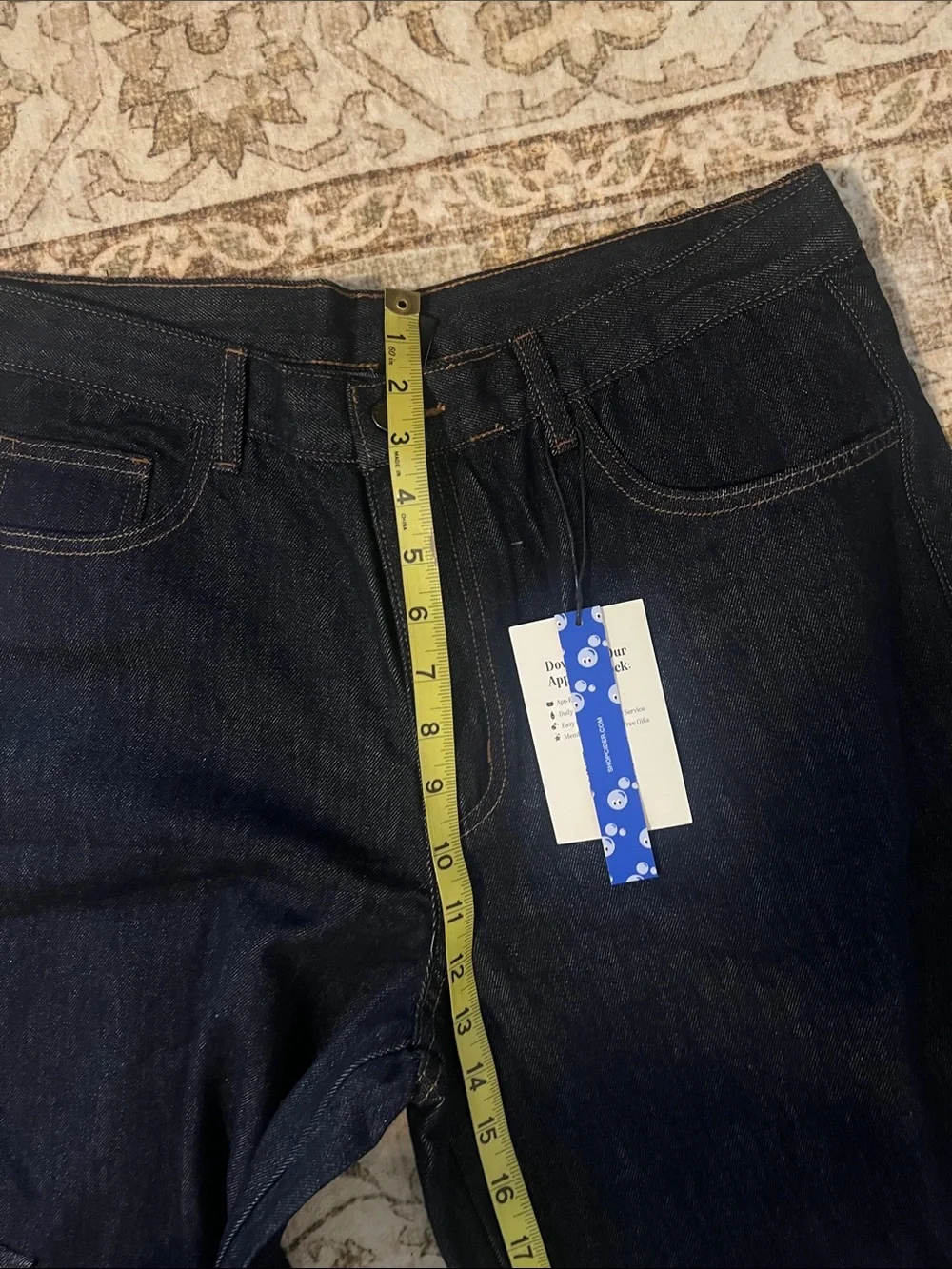 Cider Women's Dark Blue Wide-Leg Jeans